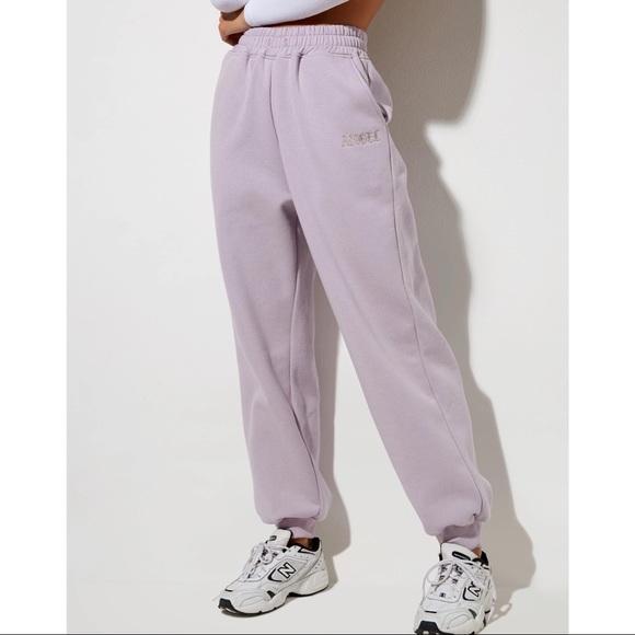 Motel Rocks Roider Jogger In Violet ANGEL Embro Size Medium - Picture 3 of 12